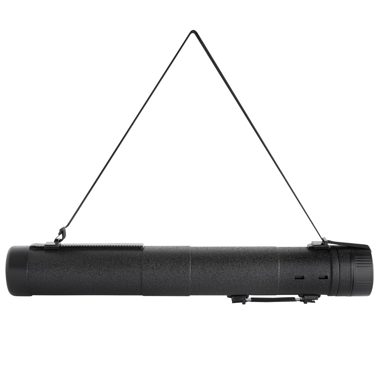 Poster Tube with Strap, Black Expandable Storage Tube, Holder, Container for Posters, Blueprints, Artwork, Map (30 to 49 Inches)